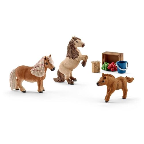 schleich HORSE CLUB Famille de Mini-Shetlands