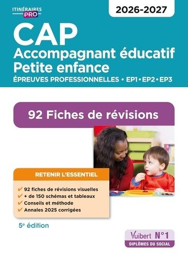 Cap Accompagnant Éducatif Petite Enfance - Epreuves Professionnelles - Ep1-Ep2-Ep3 - 92 Fiches De Révisions
