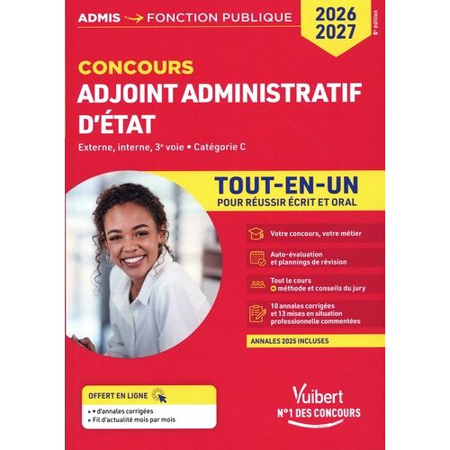 Concours Adjoint Administratif D'état Tout-En-Un - Externe, Interne, 3e Voie - Catégorie C