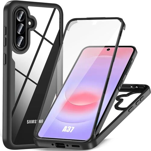 Coque pour Samsung Galaxy A37 5G, Protection Intégrale Avant et Arrière - Bordure Noir - E.F.Connection