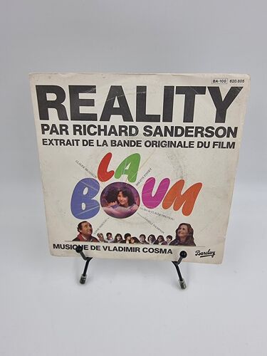 Vinyle 45 Tours Reality Par Richard Sanderson : La Boum Avec Fourreau