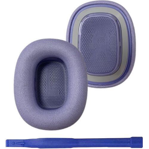LORANKA-Oreillers de rechange pour AirPods Max 2024, coussinets avec tissu en maille confortable et mousse à mémoire élastique (Lila)