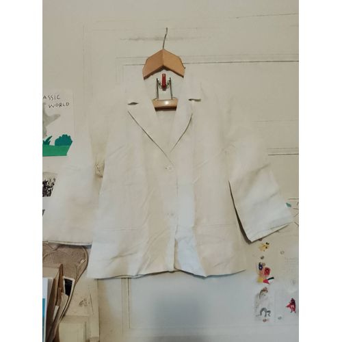 Veste A Épaulettes Crème 36 S Camaïeu.