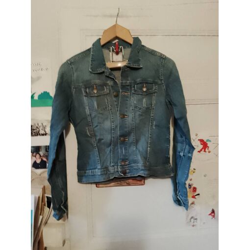 Vêtement occasion femme : Veste large kaki  Camaieu  - T : 40 / 2
