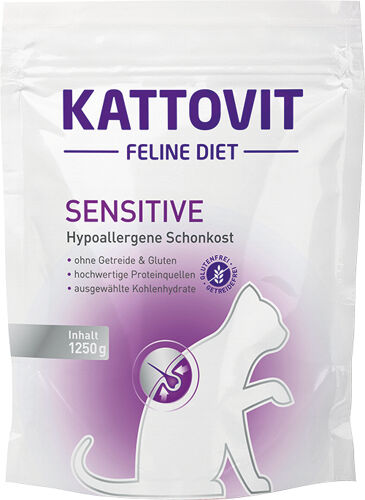 Kattovit Sensitive 1.25kg Croquette Pour Chat 1,25 Kg Adulte Volaille, Saumon