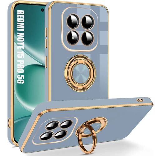Coque Anneau pour Xiaomi Redmi Note 15 Pro 5G, Protection Antichoc Anti-Rayures - Bleu - E.F.Connection