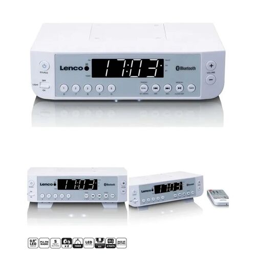 Radio - LENCO - KCR-100 - Bluetooth - Écran LED 0,9" - Radio FM PLL