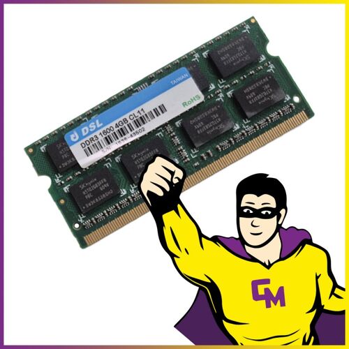 4Go RAM DDR3 DSL 1640-51864 SODIMM PC3-12800U 1600 Mhz Mémoire PC Portable