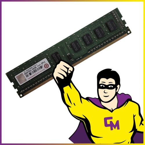 2Go RAM DDR3 Transcend 669703-1539 DIMM PC3-10600 1333 Mhz 1.5v Mémoire PC