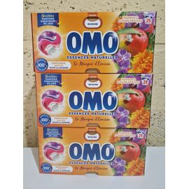 Lot de 3 boite de lessive capsule omo 3x29 lavages