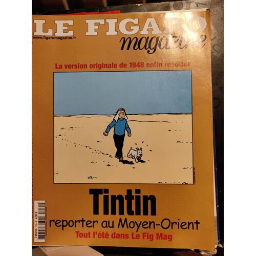 Le Figaro Magazine - N°18627 Du Samedi 26 Juin 2004 - Tintin Reporter Au Moyen-Orient, La Version Originale De 1948 Enfin Rééditée, Pages Découpées