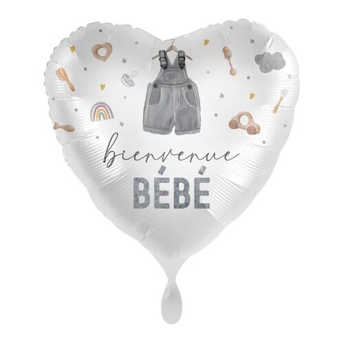 BALLON ALUMINIUM CUR NAISSANCE GARÇON CUTE 43CM