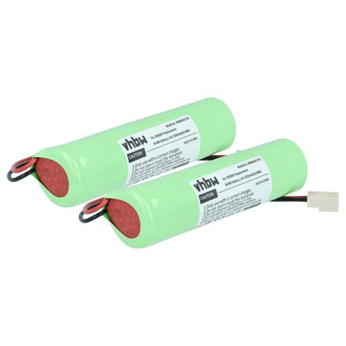 vhbw 2x Batterie compatible avec RedBack Lasers CXR880, DGL3000, DGL3000 laser level dispositif de mesure laseroutil de mesure (3500mAh, 2,4V, NiMH)