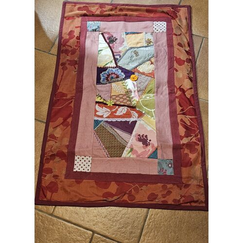Chemin De Table "Crazy Quilt" Fait Main