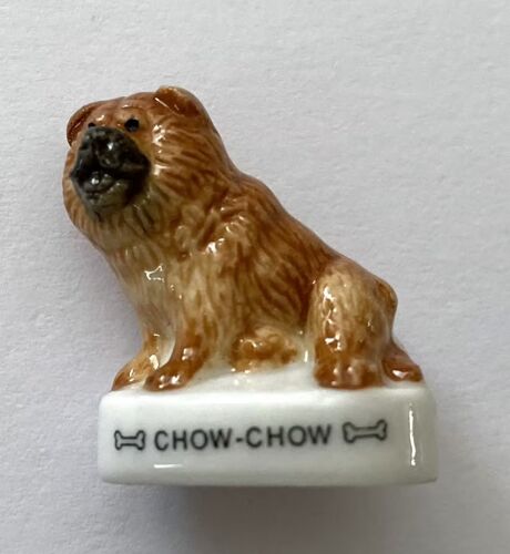 Feve Animaux Chien De Race Chow-Chow / Éditions Atlas Peinte À La Main