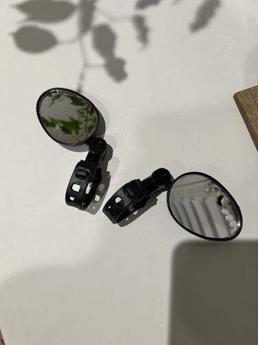 2 Rétroviseurs De Vélo Ovales – Sécurité & Vision Grand Angle (Lot De 2)