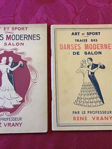 Art Et Sport, Danses Modernes De Salon, René Vrany, Lot 2 Livrets De 1945, 