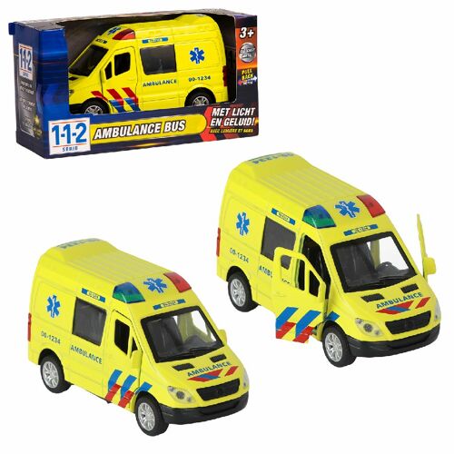 112 Bus Ambulance 1:34 Avec Lumiere+Son