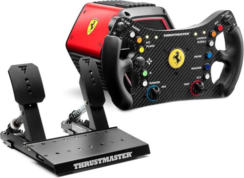 Volant de Course Direct Drive Avec Pédalier pour PC Thrustmaster T818 Ferrari 488 GT3 Simulator