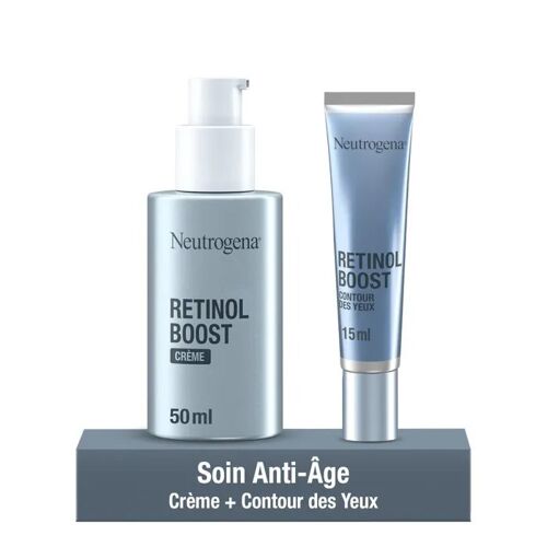 Duo Anti-Âge Regard – Crème Retinol Boost 50 Ml & Soin Contour Des Yeux Retinol Boost 15 Ml Neutrogena 