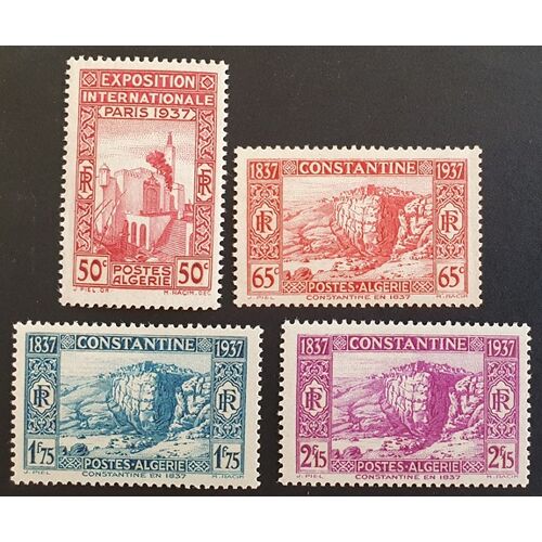 Algérie Neuf N°128-131-133-134 Lot De 4 Timbres De 1937