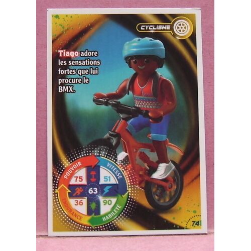 Carte Le Monde Du Sport / Cyclisme N° 74 - Playmobil / Carrefour - 2021