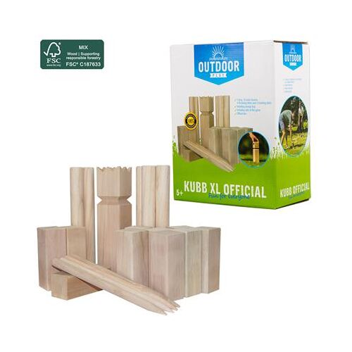 Outdoor Play Kubb Game Xl Avec Sac De Transport Fs