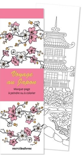 Voyage Au Japon - Marque-Page À Peindre Ou À Colorier