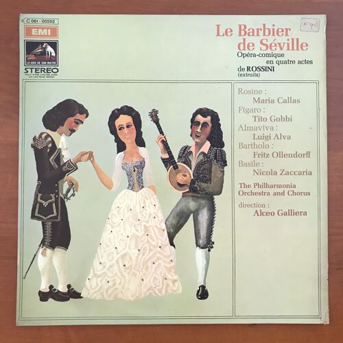 Le Barbier De Seville - Rossini - Vinyle Emi 06100552 Maria Callas