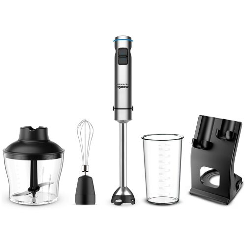 Grunkel BM-1500SET mixeur Batteur à main 1500 W Acier inoxydable et Noir