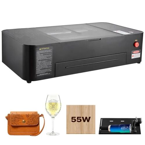 Machine de Gravure Laser CO2-Duoku-55 W-Surface de Travail 500x300 mm-Découpeuse avec Autofocus