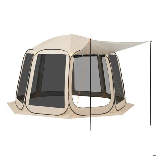 Tente Moustiquaire Avec Auvent - Duoku - 121138 - 366x338x230 Cm - 12 Places - Tissu Oxford 300d