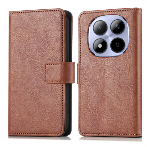 imoshion Étui de télephone portefeuille Xiaomi Redmi Note 15 Pro Plus (5G) Marron