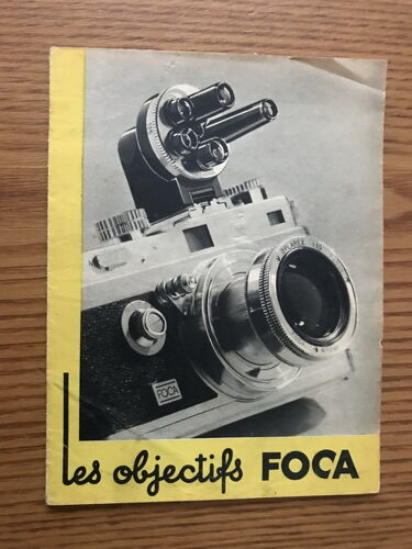 Dépliant Publicitaire "Les Objectifs Foca"