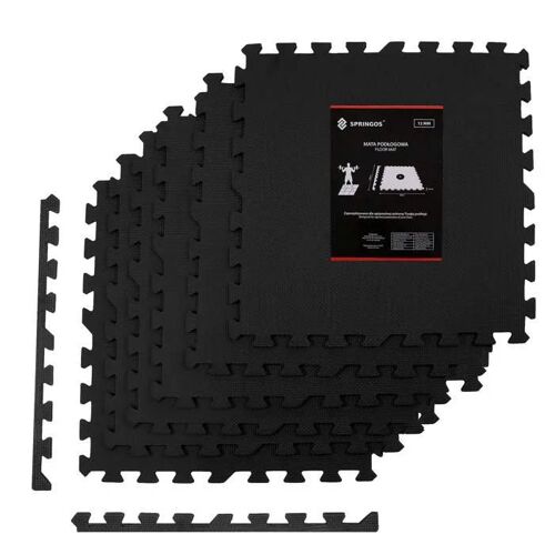 Tapis D'entraînement - Springos - Tapis Puzzle 6 Pièces 60x60 Cm - Mousse Eva - 12 Mm - 120x180 Cm