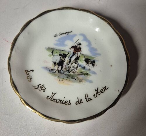 Assiette Souvenir Camargue Les Stes Maries De La Mer