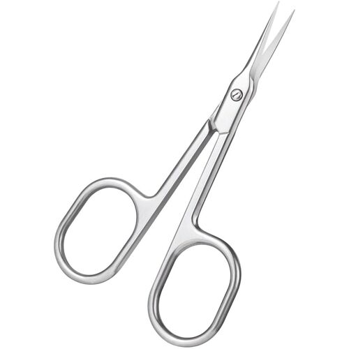 1 Pcs Ciseaux À Cuticules Professionnels, Ciseaux À Sourcils,Polyvalent,Lame Incurvée En Acier Inoxydable Manucure Pédicure Beauté Toilettage Pour Ongles, Cils Et Peau Sèche 