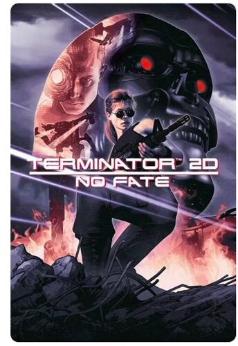 Terminator 2d No Fate Poster En Tissu