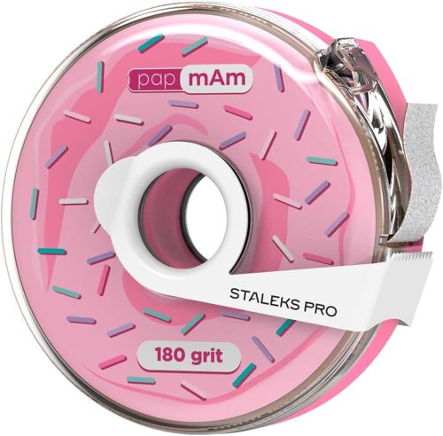 Rouleau De Recharge Pour Lime À Ongles, 80 Limes En Rouleau, Grain 180, Blanc 