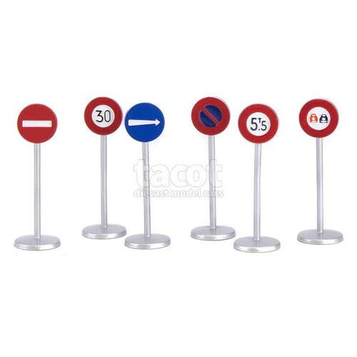 Set 6 Panneaux De Signalisation - Dinky Toys Chine 1/43