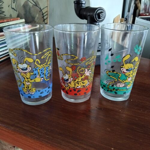 Lot De 3 Verres Marsupilami