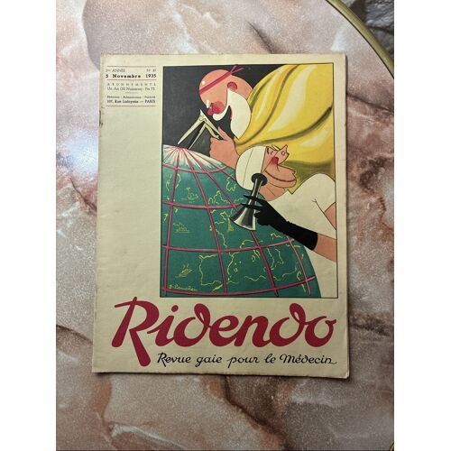 Ridendo. N° 37. 5 Novembre 1935. Revue Gaie Pour Le Médecin