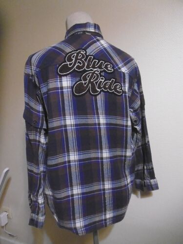 Ikks Women Chemise À Carreaux Bleu Blue Ride T 34 36