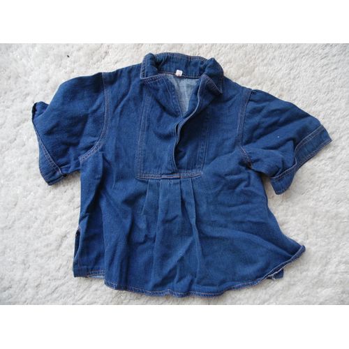 Vareuse / Petit Haut Marin Fille En Jean Taille 6 Ans Idée Cadeau