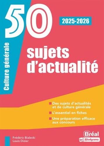 50 Sujets D'actualité - 2025-2026