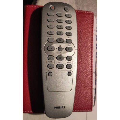 Télécommande PHILIPS U074 pour magnetoscope VCR lecteur enregistreur de cassettes vidéo VHS vidéocassettes magnétoscope U-074