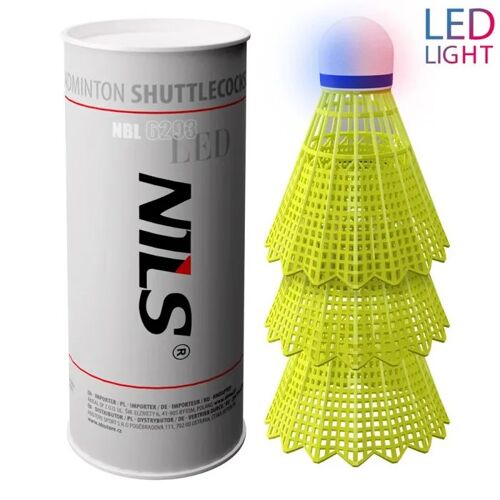 Volants De Badminton - Nils Extreme - Nbl6293 - Nylon Led - Mixte - Usage Régulier - X3