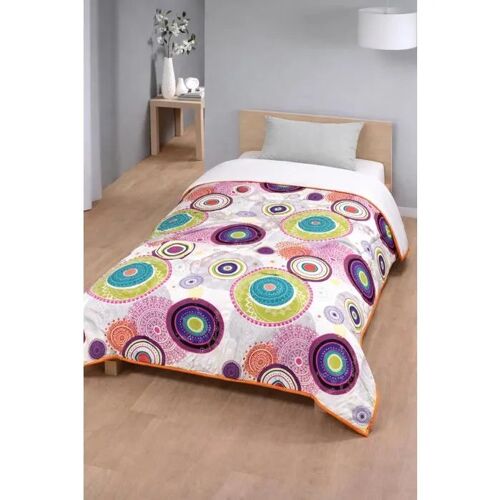 Couette - Mortreux - Simple Face Imprimée - 140x200 Cm - Légère 250 G/M² - Microfibre
