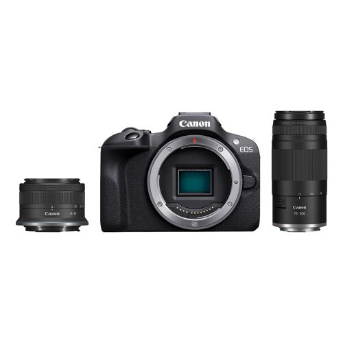 Canon EOS R100 boitier nu + RF-S 18-45mm F4.5-6.3 IS STM + RF 75-300mm F4-5.6