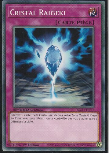 Carte Yu-Gi-Oh - Cristal Raigeki - Sgx1-Frf16